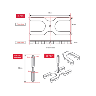 HAPAX D-PRO + hardhoutschroeven| ventilatie pad set | doos 100 stuks