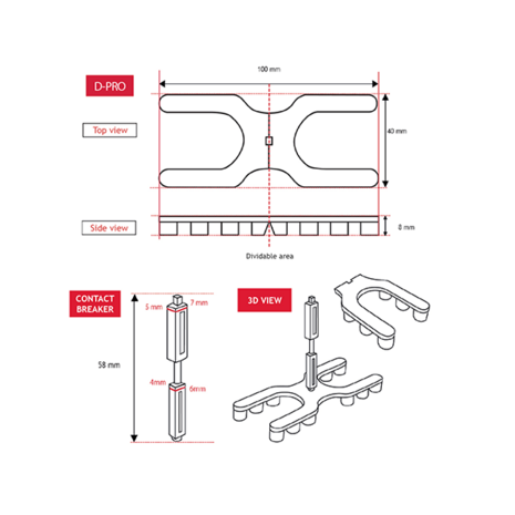 HAPAX D-PRO | ventilatie pad + afstandhouder | zak 100 stuks